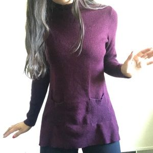Plum high neck sweater